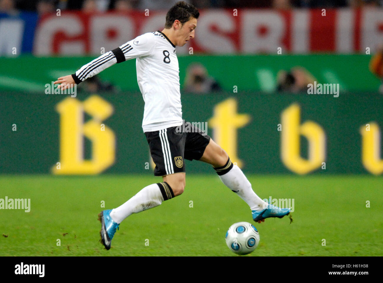 Mesut Oezil, Fußball Freundschaftsspiel Deutschland - Elfenbeinküste 2: 2 in der Veltins-Arena in Gelsenkirchen, Nordrhein-Westfalen Stockfoto