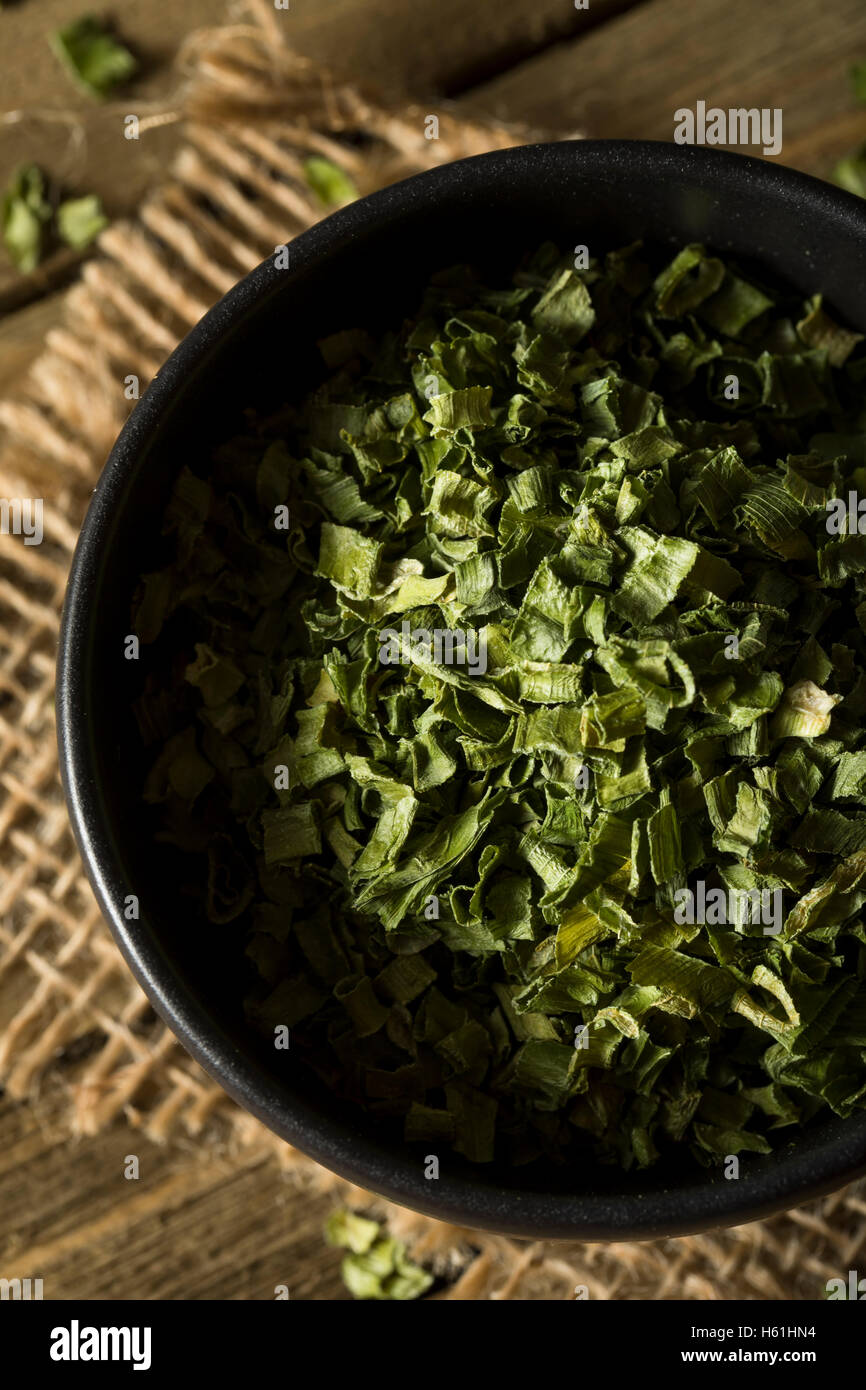 Rohe organische trocken Schnittlauch bereit zum Kochen Stockfoto