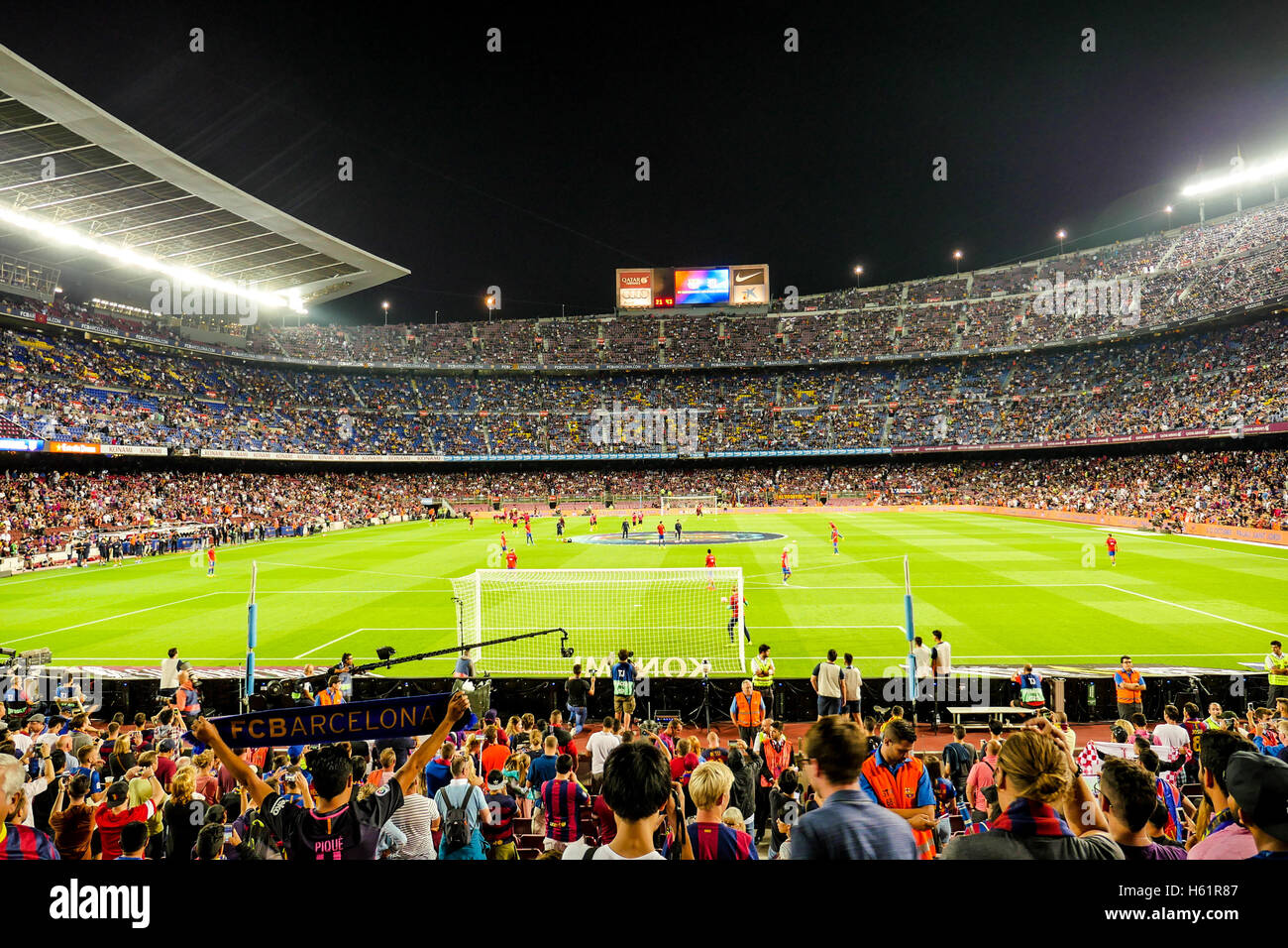 Barcelona, Nou Camp, Fußballstadion, Spanien Stockfoto