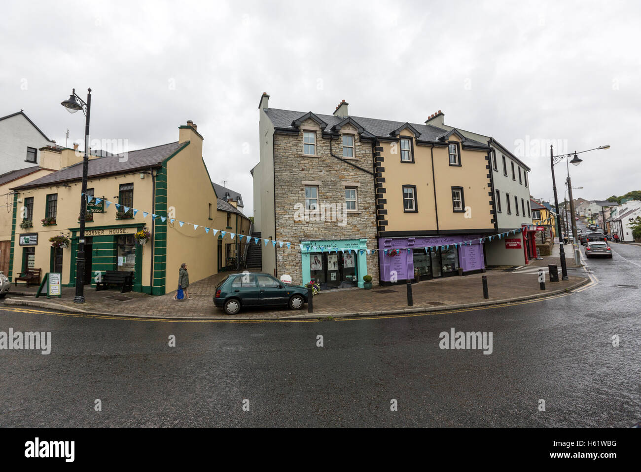 Ardara Street, County Donegal, Irland Stockfoto