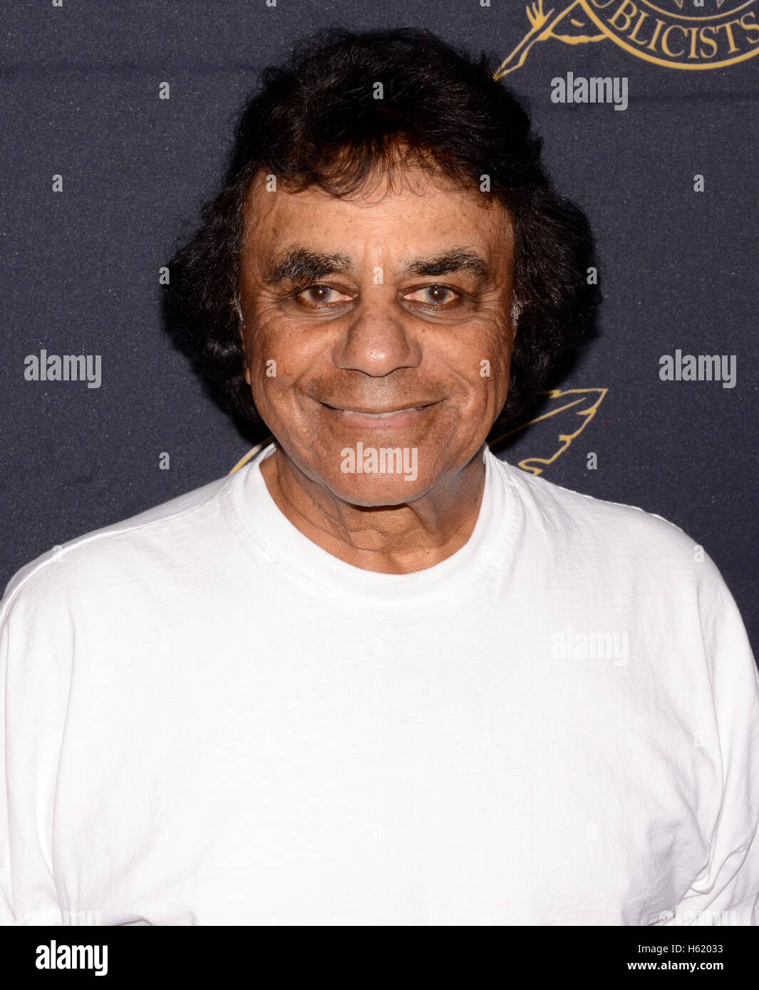 Johnny Mathis kommt bei der 53. Annual ICG Publizisten Awards im The Beverly Hilton in Beverly Hills im Febeuary 26, 2016. Stockfoto