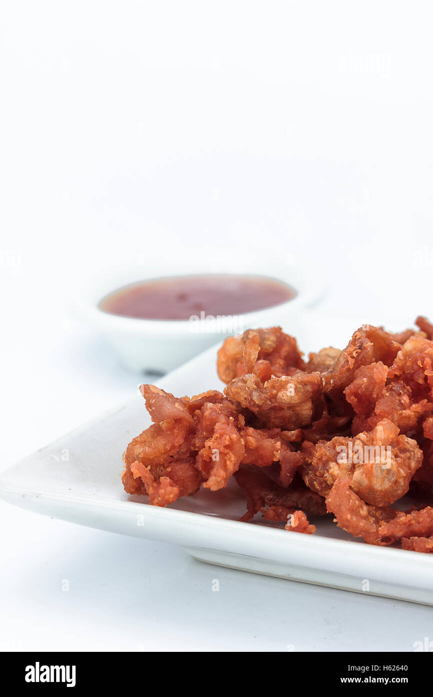 Gebratenes Huhn Haut Snacks thailand Stockfotografie - Alamy