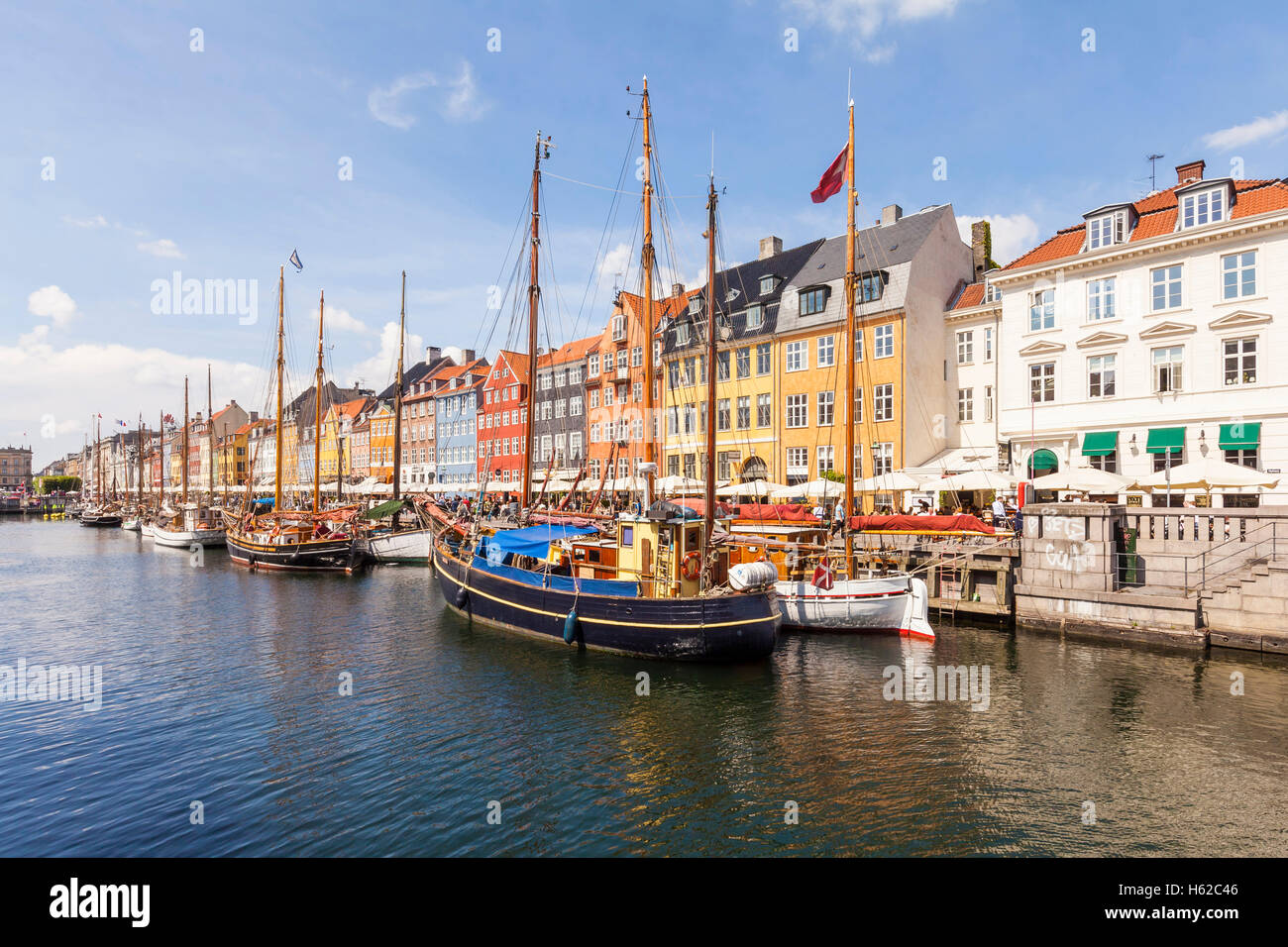 Dänemark, Kopenhagen, Nyhavn Kanal Stockfoto