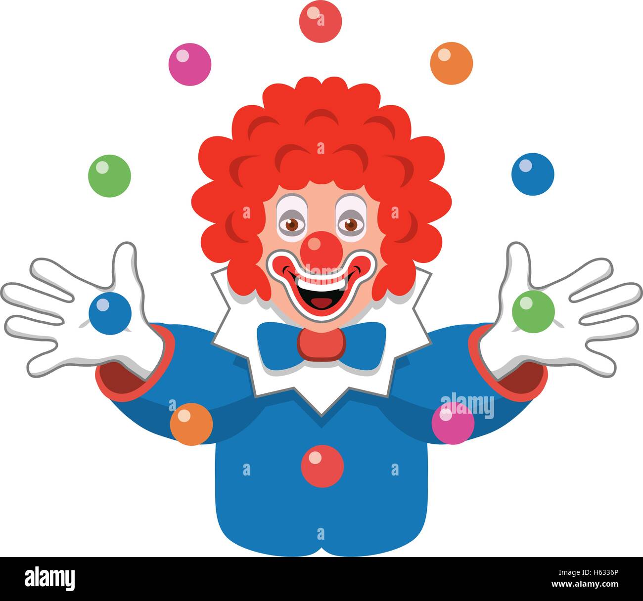 Vektor Icon der Jonglage clown Stock-Vektorgrafik - Alamy