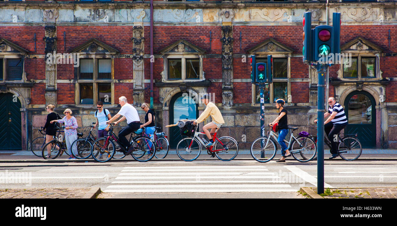 Zebrastreifen, Copenhagen Stockfoto