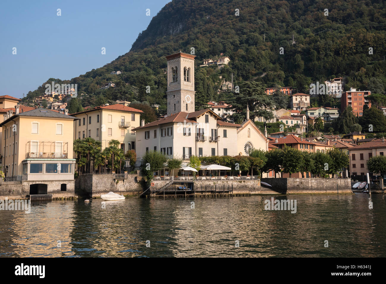 Torno Stadt am Wasser, Comer See, Nord-Italien, Europa Stockfoto