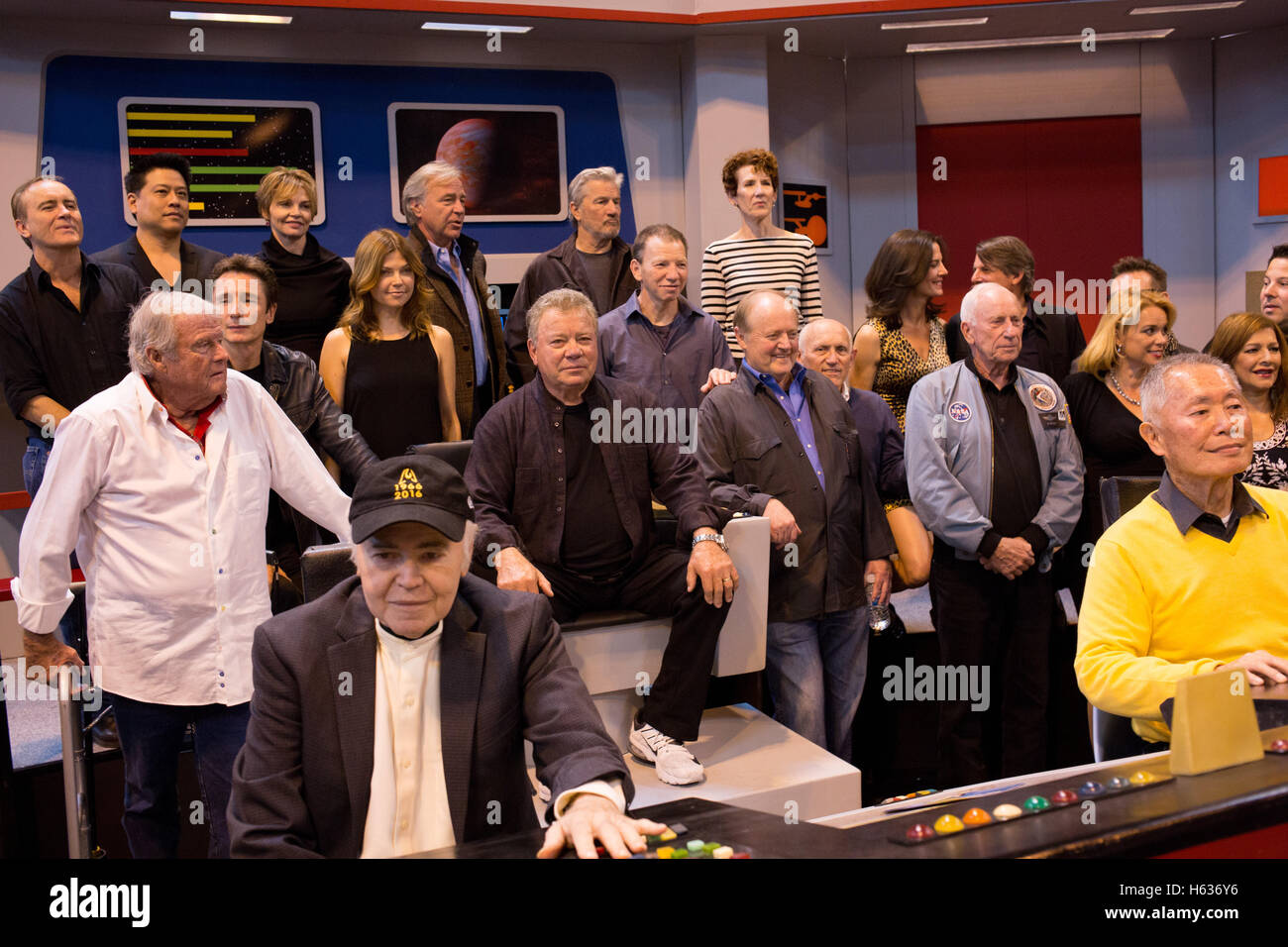 Die Destination Star Trek Convention statt im NEC Birmingham, fünfzig Jahre der Serie zu feiern. Stockfoto