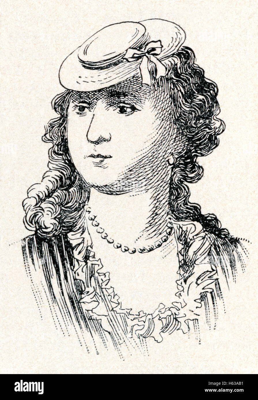 Louise Florence Pétronille Tardieu Françoise d 'Épinay, 1726 – 1783, auch bekannt als Madame d' Épinay. Französischer Schriftsteller, Saloniste und Frau von Mode. Stockfoto