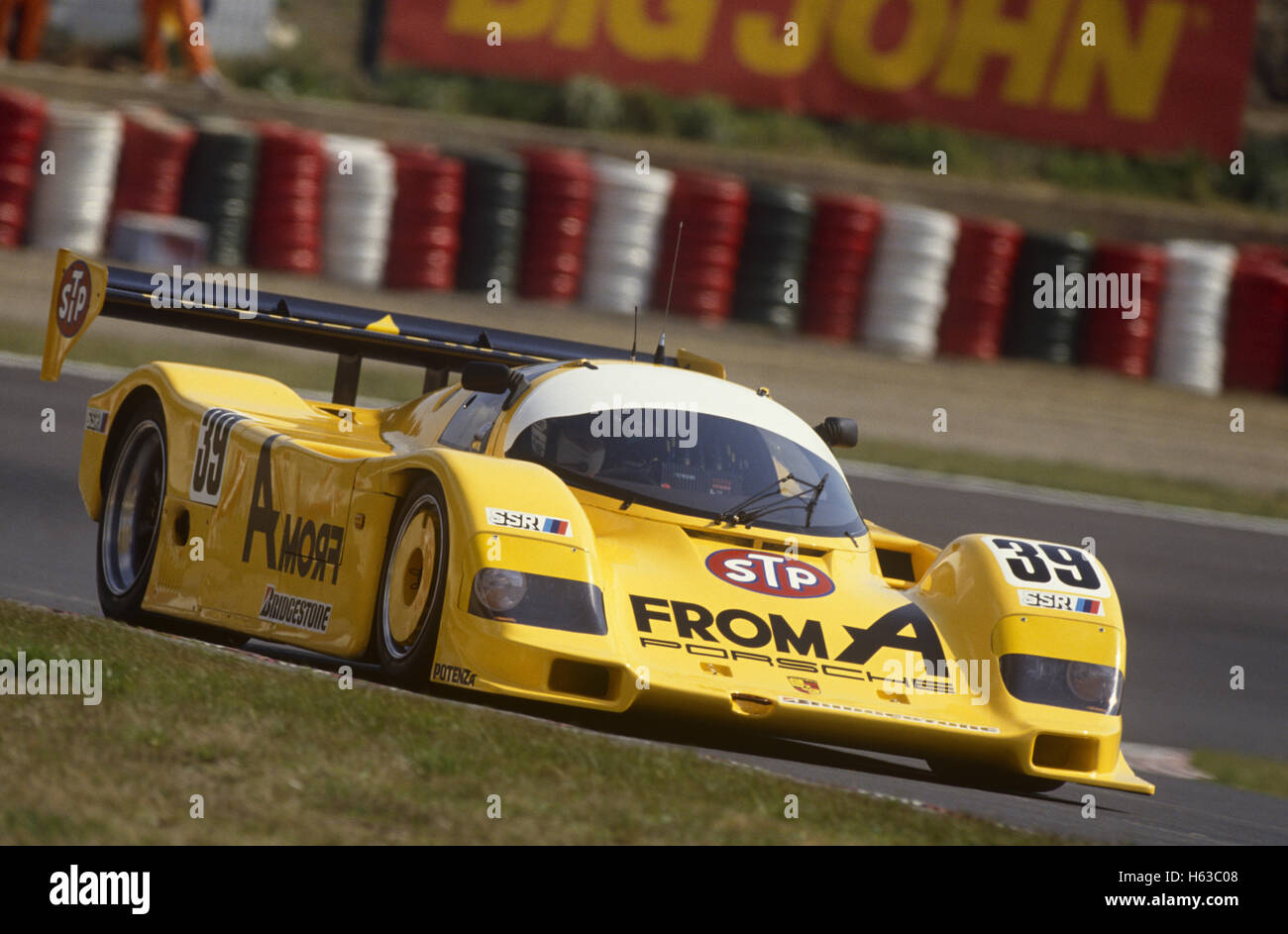 1990-Team Volker Weidler D Porsche 96 C Swiss Salamin ein Racing Stockfoto