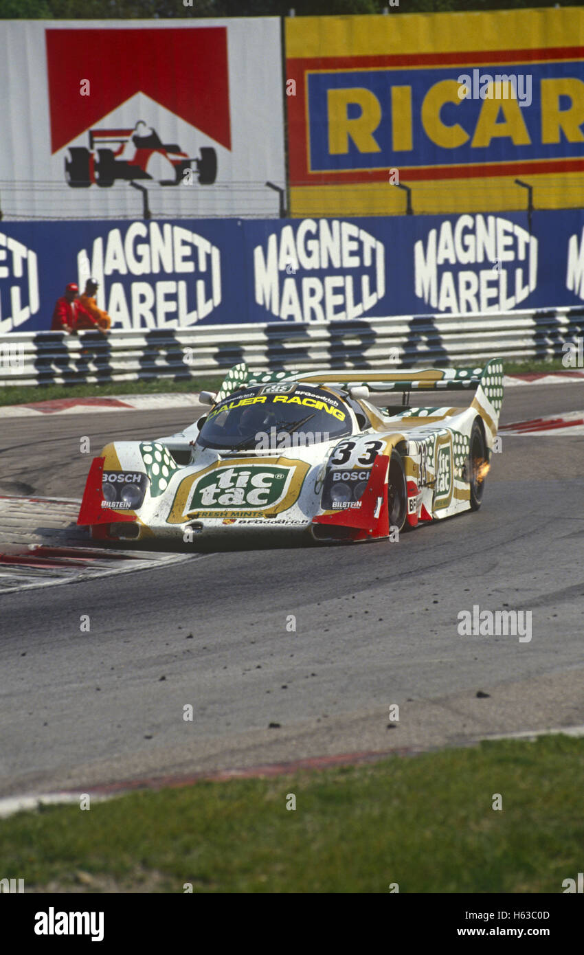 Raul Boesel Porsche 962C von Konrad Motorsport Dauer Racing 1990 eingegeben Stockfoto