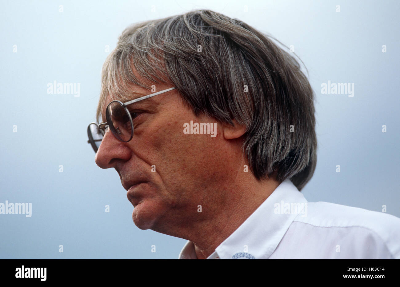 Porträt von Bernie Ecclestone der 1990er Jahre Stockfoto