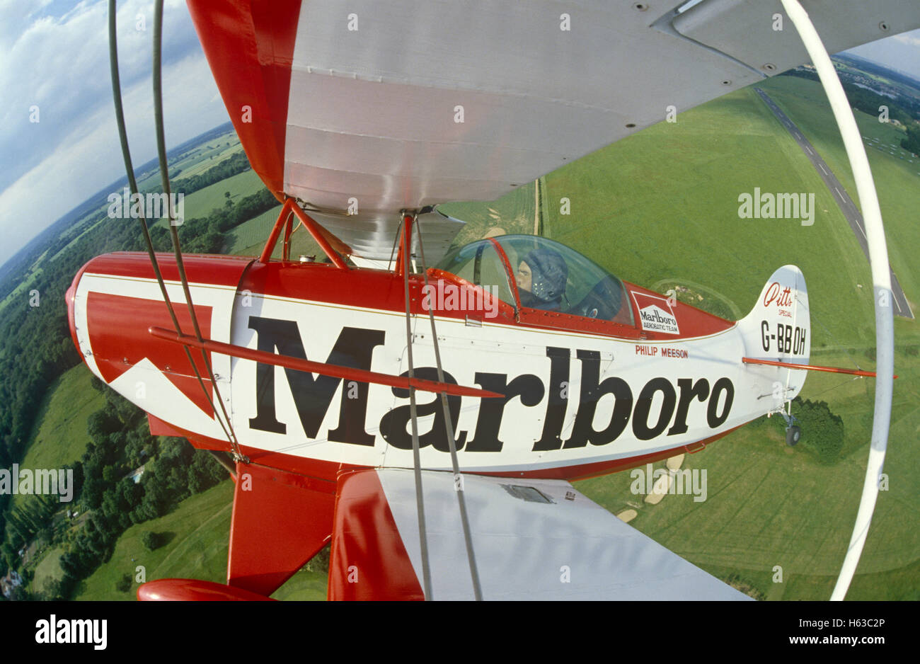 Marlboro Pitts Special pilot Philip Meeson Stockfoto