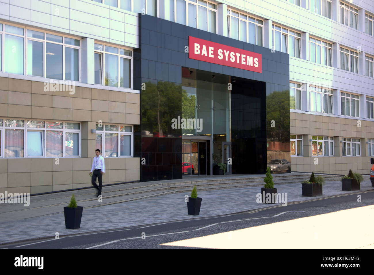 BAE Systeme Glasgow am Fluss Clyde in Govan und Yoker britische Verteidigung Waffen Firma Stockfoto