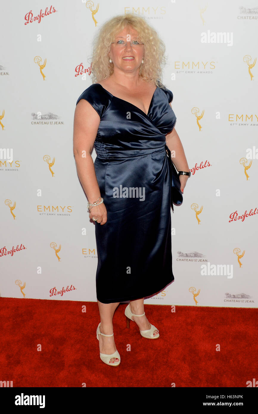 Produzent Abi Bach jung besucht die Television Academy feiert den 67. Emmy Award nominiert für herausragende Produktion im Montage-Hotel in Beverly Hills am 18. September 2015 Stockfoto