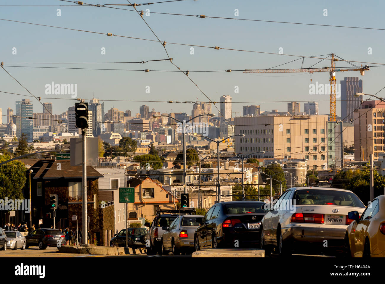 San Francisco, CA, USA, Straßenszenen Schnittpunkt, der Verkehr, die in die Innenstadt von Pendler City Scapes/Skylines Städte in den USA Stockfoto