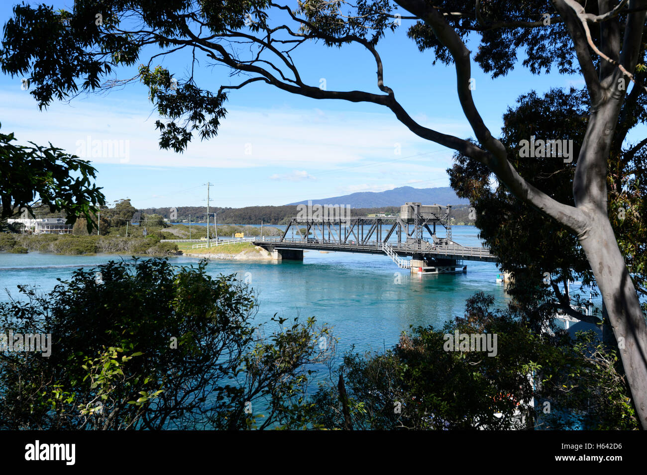 Narooma Brücke über Wagonga Inlet, New South Wales, NSW, Australien Stockfoto