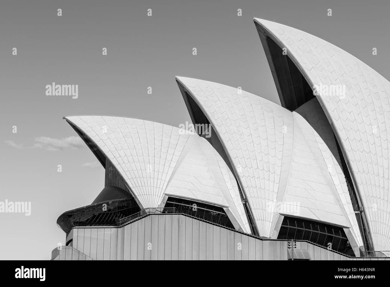 Sydney Opera House Segel Stockfoto