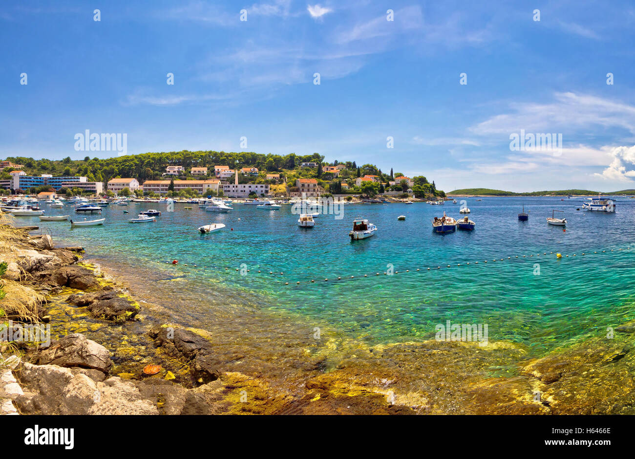 Insel Hvar Blick, Dalmatien, Kroatien Stockfoto