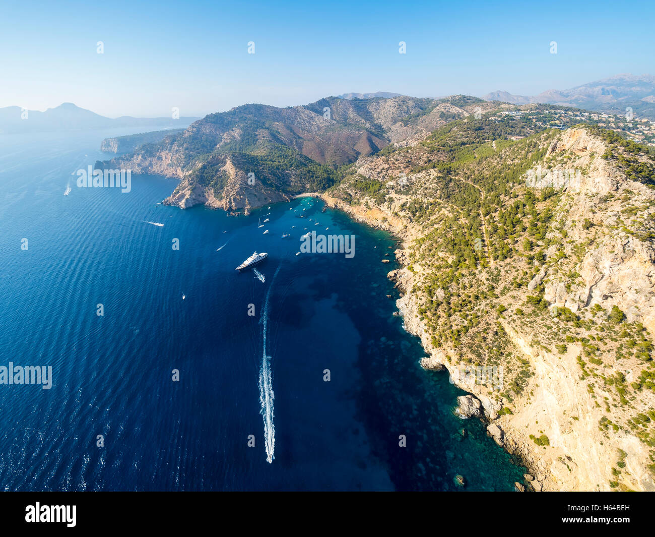 Spanien, Balearen, Mallorca, Cala En Fonol, Port d ' Andratx Stockfoto