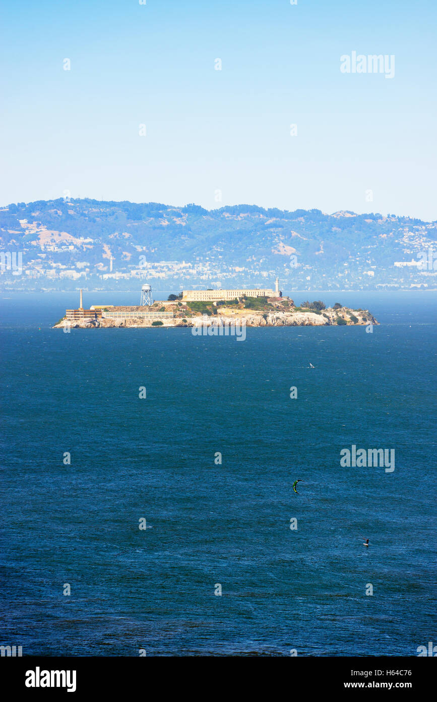 USA, California, San Francisco, ehemalige Gefängnis Insel Alcatraz Stockfoto