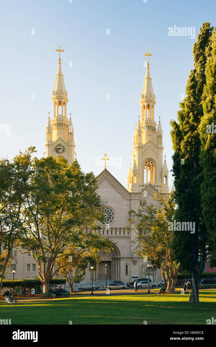 USA, Kalifornien, San Francisco, der Heiligen Peter und Paul Kirche Stockfoto