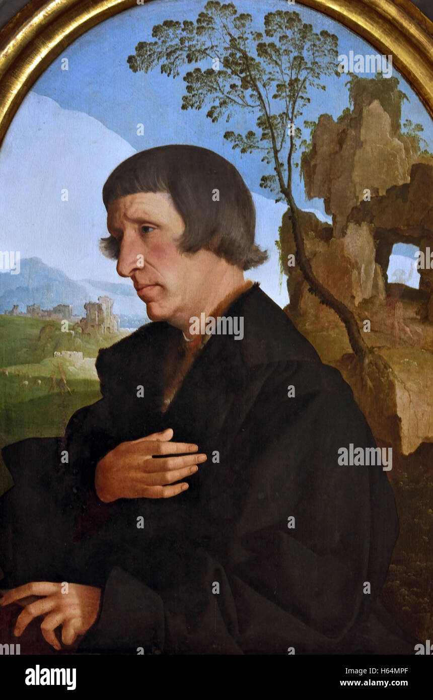 Porträt eines Mannes 1580 Jan van Scorel 1495 - 1562 Niederlande Niederlande Stockfoto