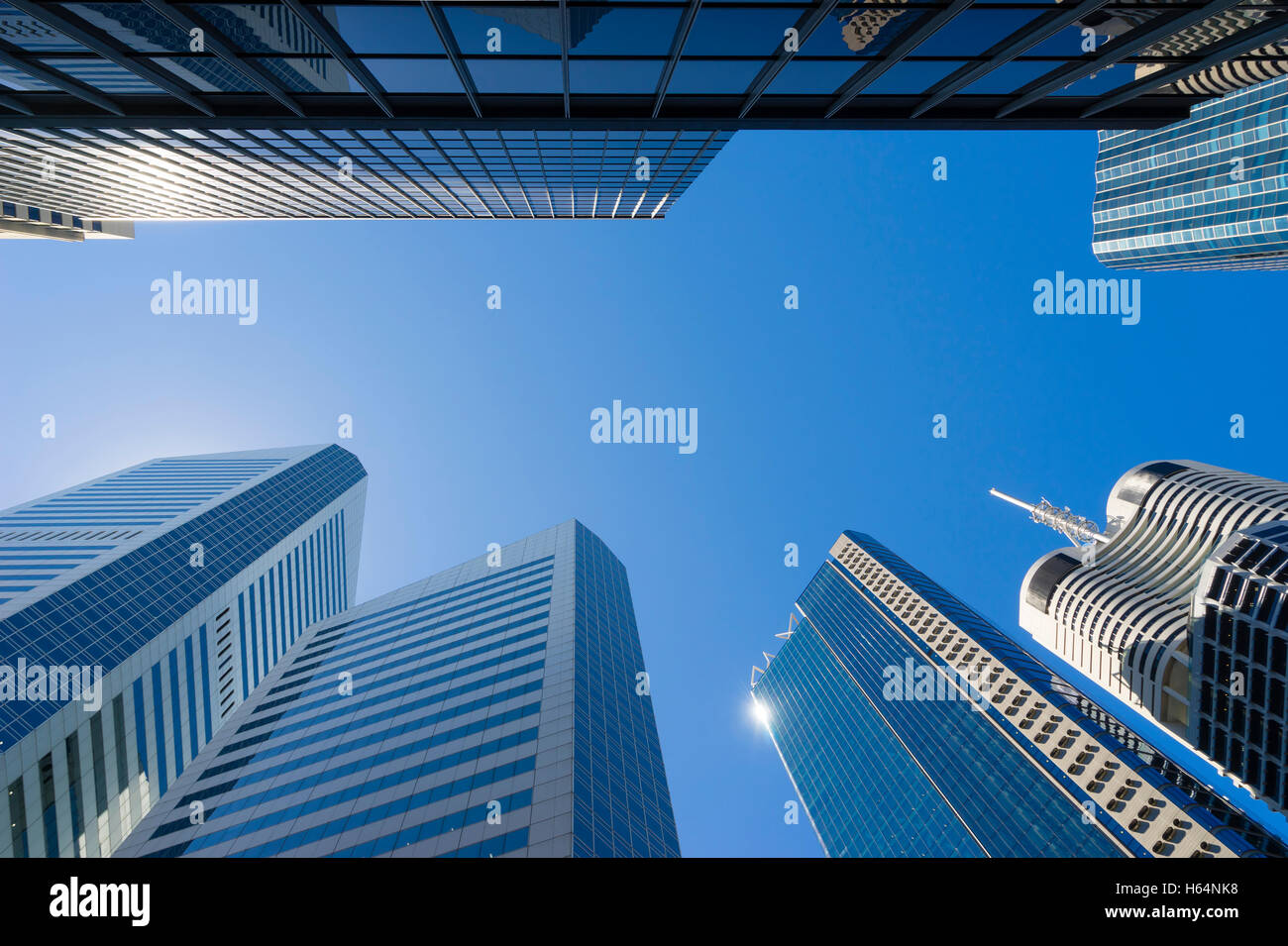 Moderne Wolkenkratzer-Konzept Stockfoto