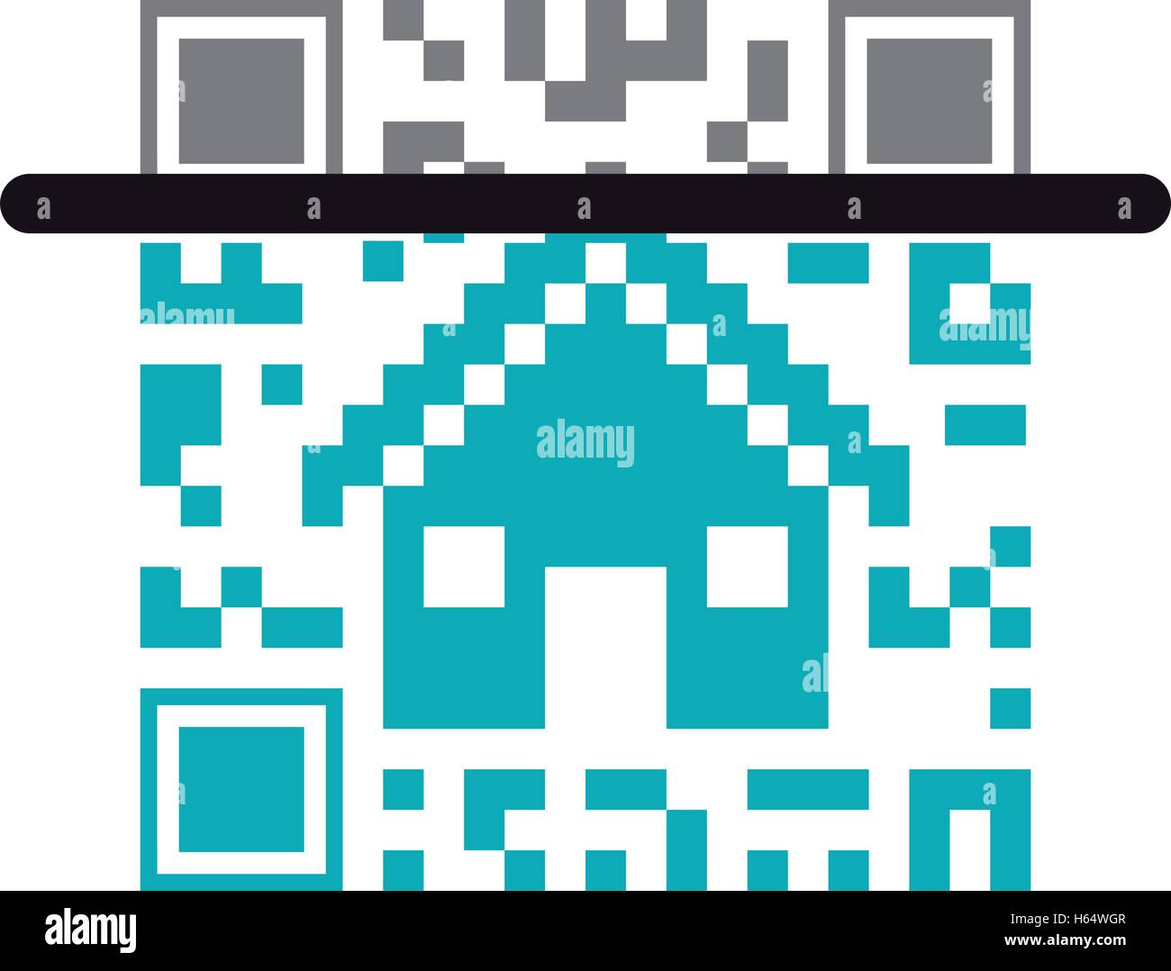 QR-Code-design Stock Vektor