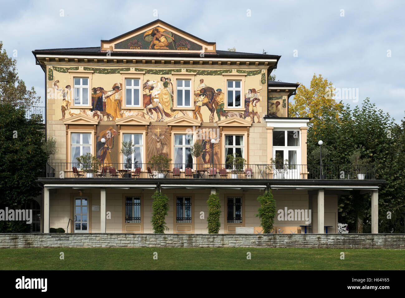 Villa Prym, Jugendstil, erbaut 1868/69, Konstanz, Baden-Württemberg, Deutschland Stockfoto
