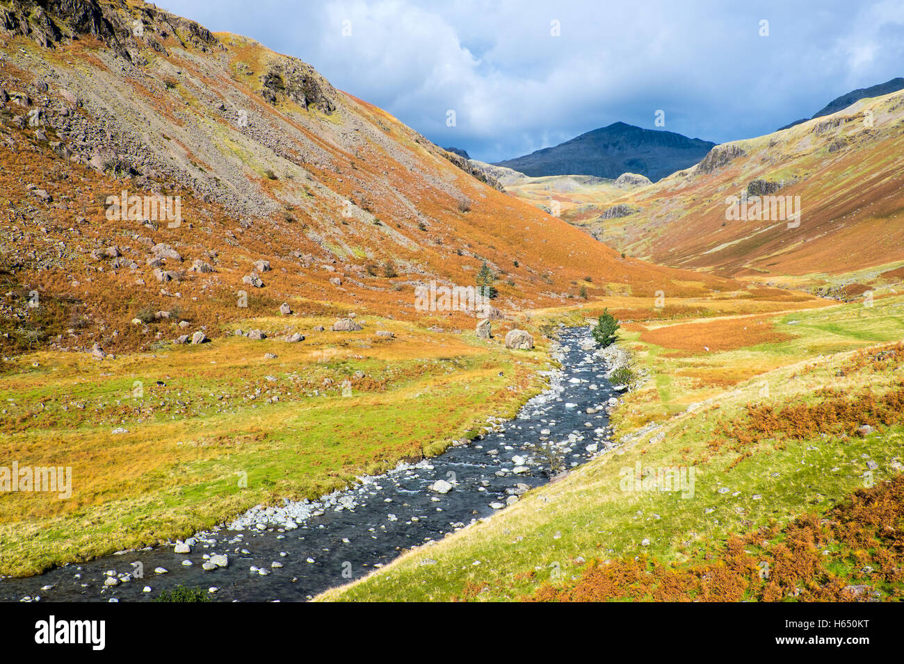 Nordwestgrat in den Lake District National Park von Eskdale gesehen Stockfoto