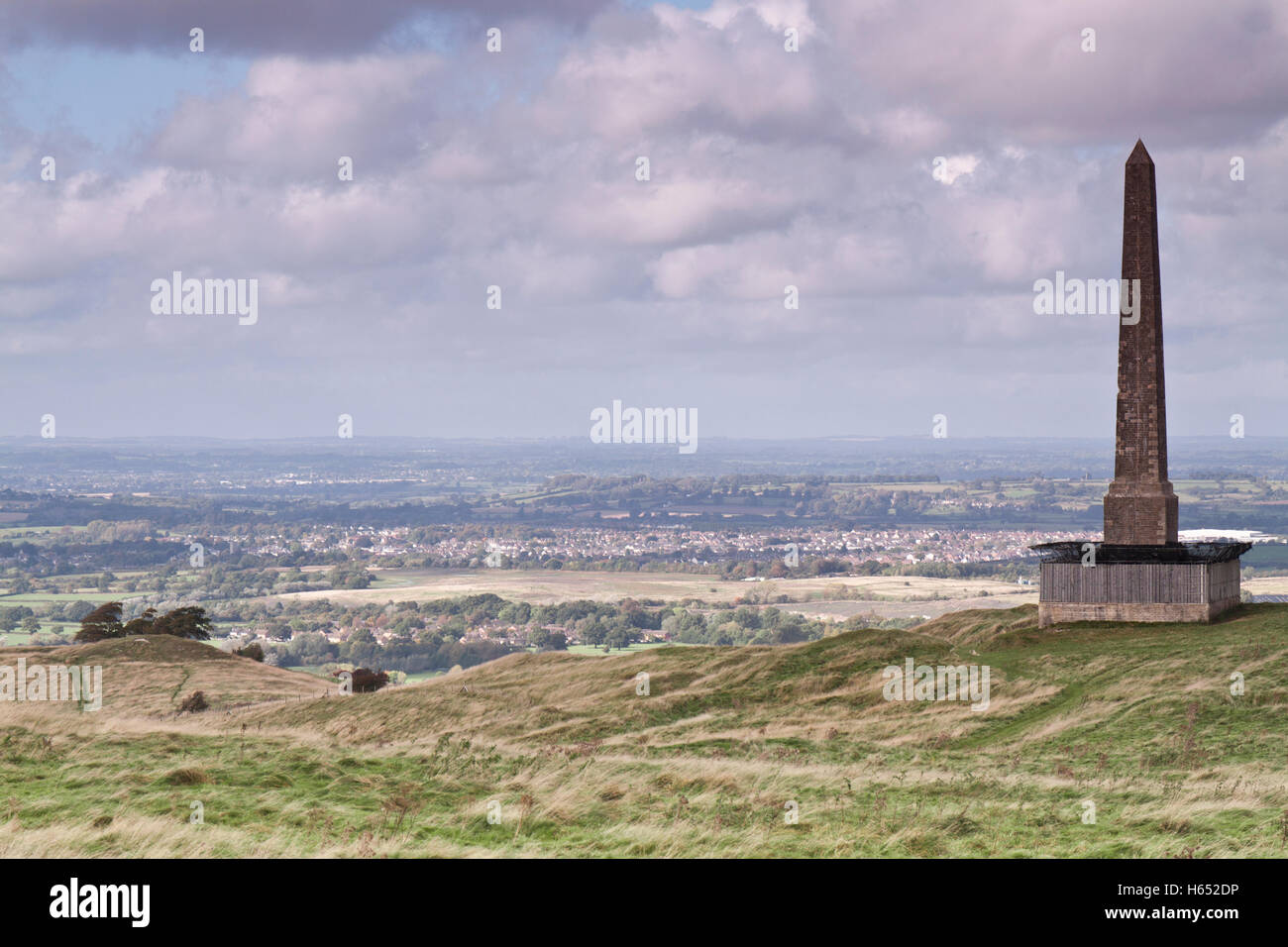 Lansdowne Denkmal auf Cherhill downs Wiltshire UK Stockfoto