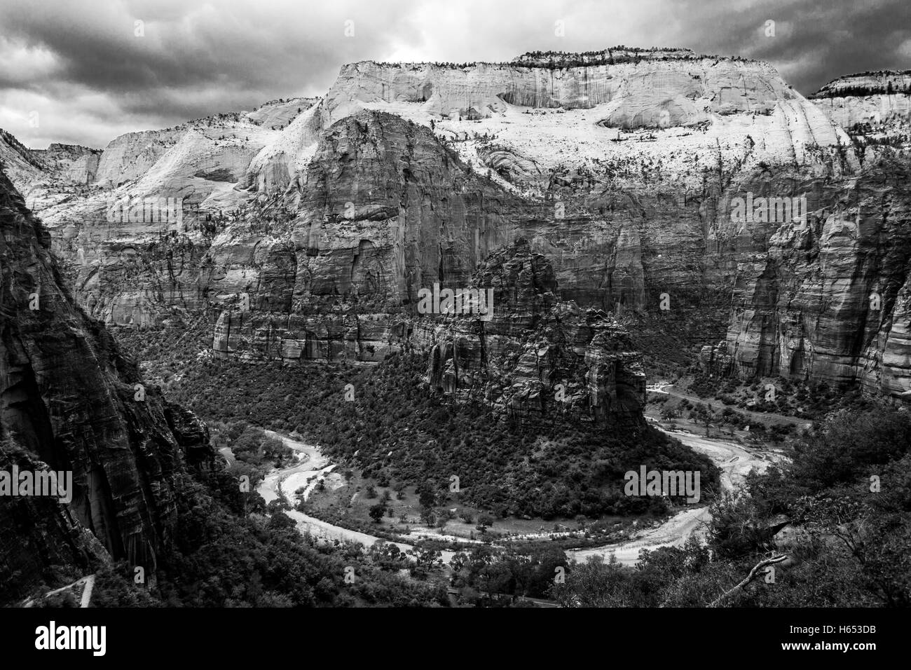 Zion National Park liegt in der Nähe von Springdale (Utah) Stockfoto