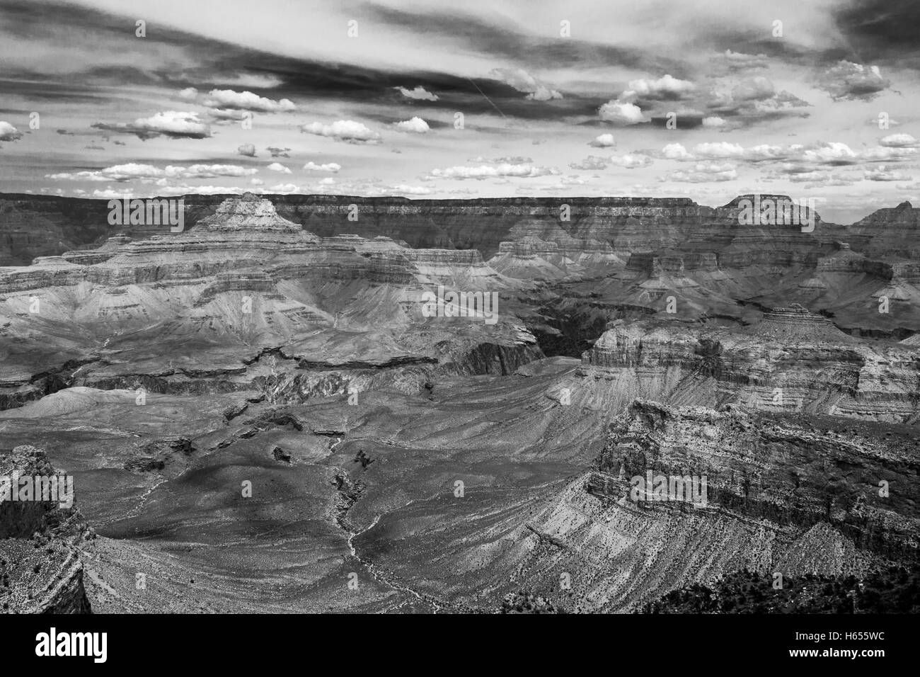 Grand Canyon (AZ, USA) ist bis zu 18 Meilen breit und 277 Meilen lang Stockfoto