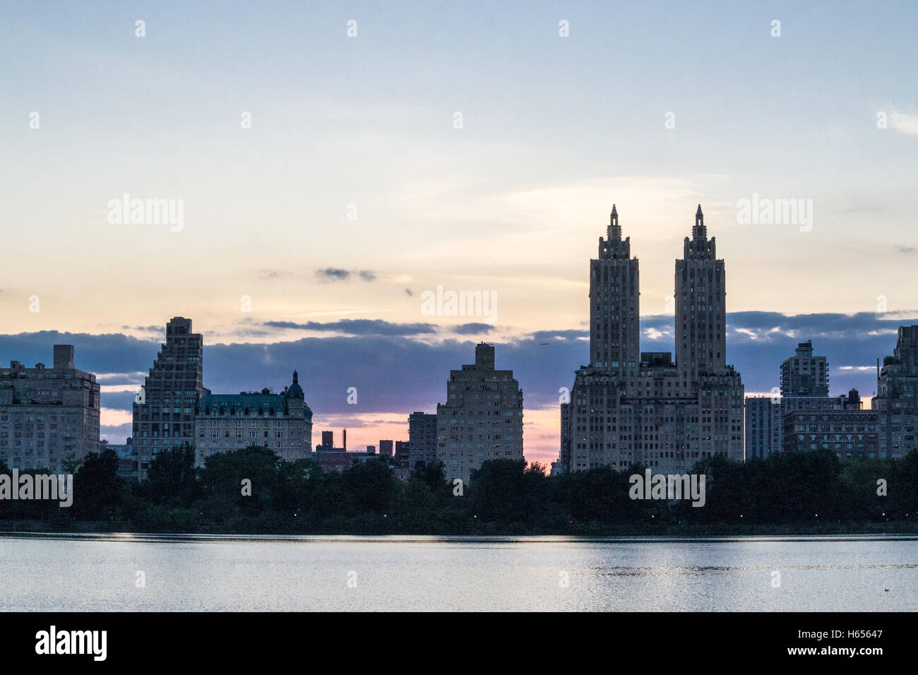 Upper West Side von der Upper East Side Stockfoto