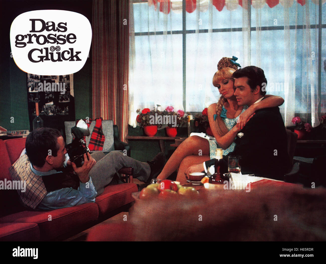 Das Grosse Glück, Österreich 1967, Regie: Franz Antel, Monia: Gerd Vespermann ("Links"), Scilla Gabel, Hans Jürgen Bäumler Stockfoto