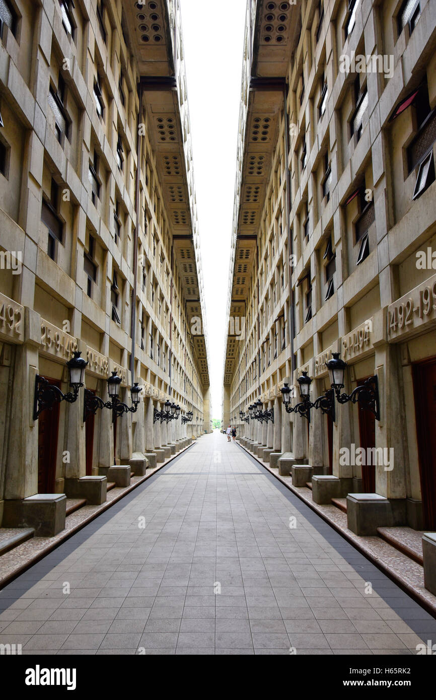 Santo Domingo, Dominikanische Republik. Innenansicht des Faro Colón, Christopher Columbus Leuchtturm. Stockfoto