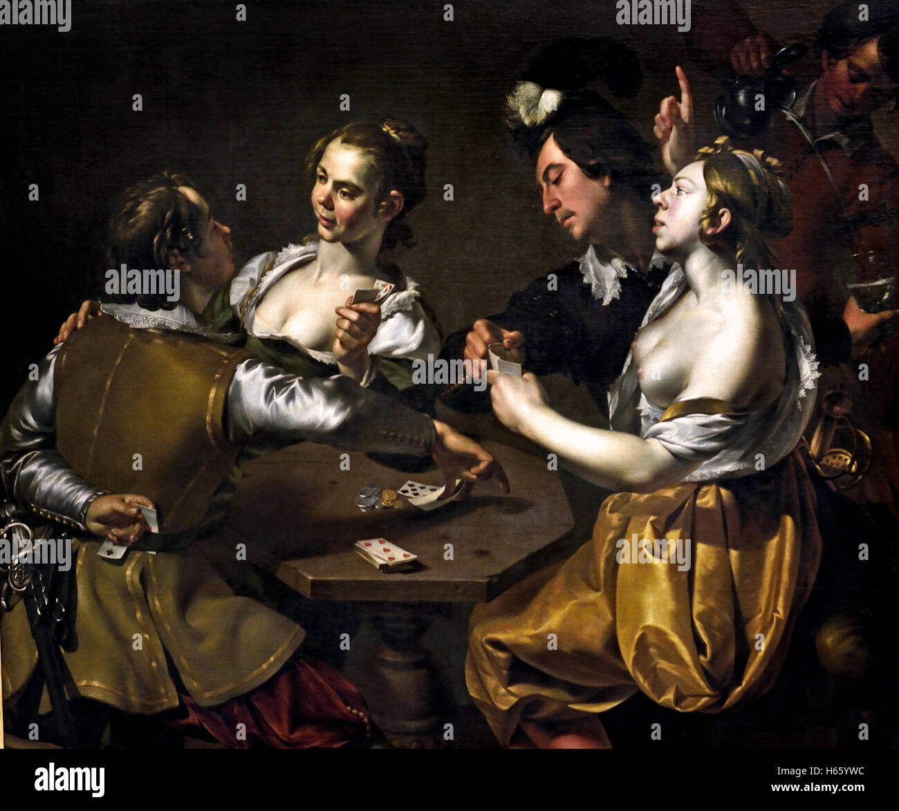 Der Betrüger - schärfer von Wouter Pietersz Crabeth 1593 - 1644 Maler Niederlande Niederlande (goldenes Zeitalter) Stockfoto