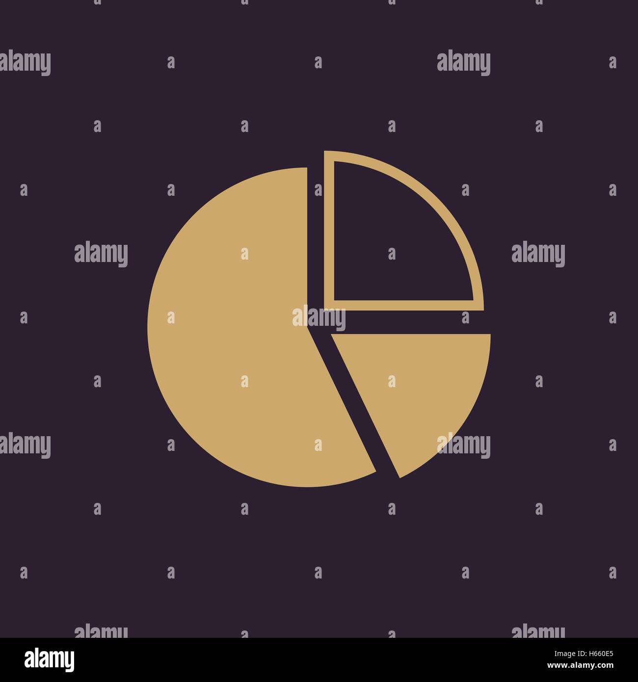 Das Diagramm Symbol. Diagramm und Infograph, Infografik, Graph, Flussdiagramm-Symbol. Wohnung Stock Vektor