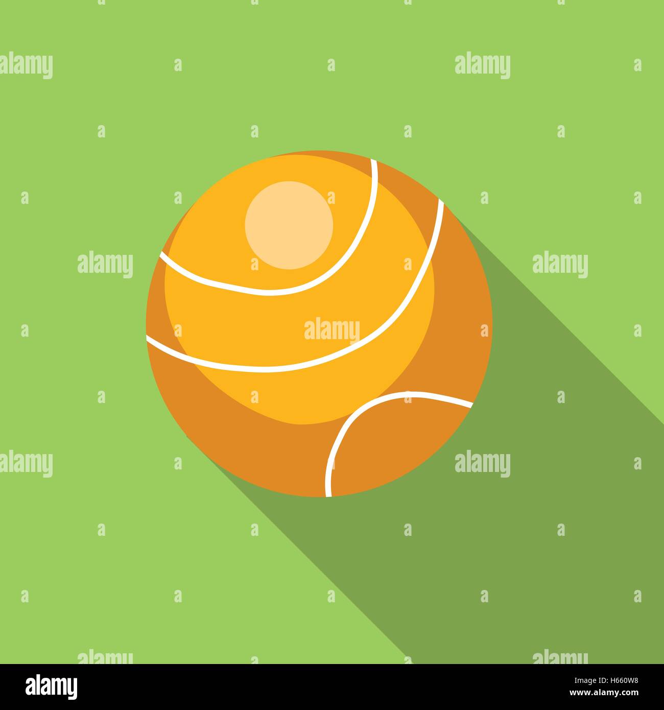 Tennis Ball flach Symbol Stock Vektor