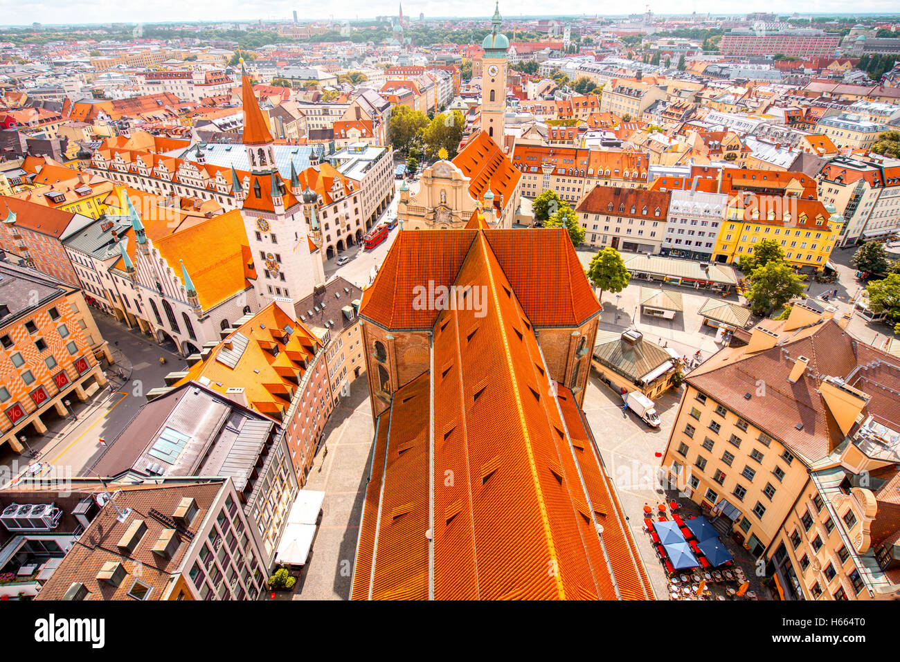 Münchner Stadtbild Ansicht Stockfoto