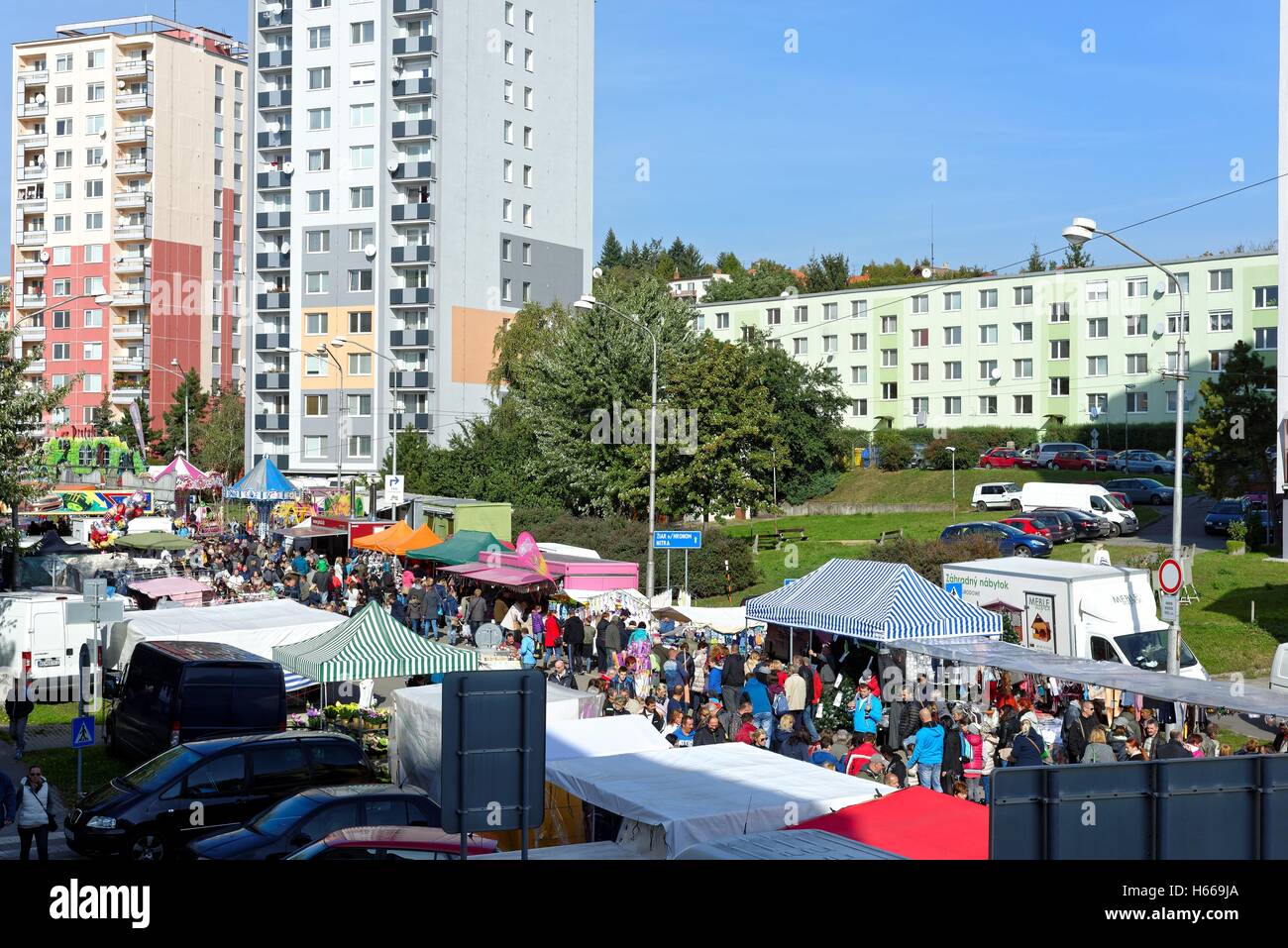 Jährliche Straßenfest in Levice Slowakei Europa Stockfoto