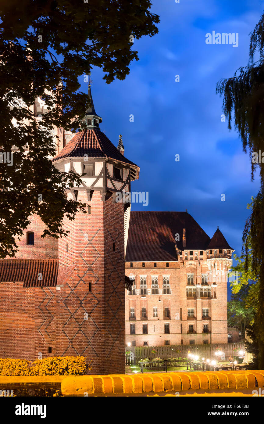 Die größte in Europa gotischen Burg. Marienburg in Polen. UNESCO-Welterbe UNESCO. Stockfoto