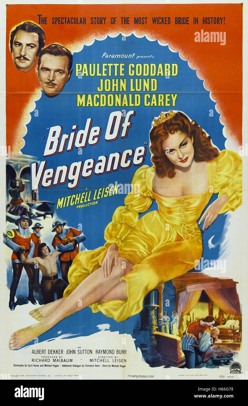 Braut der Rache (1949) - Film-Poster- Stockfoto