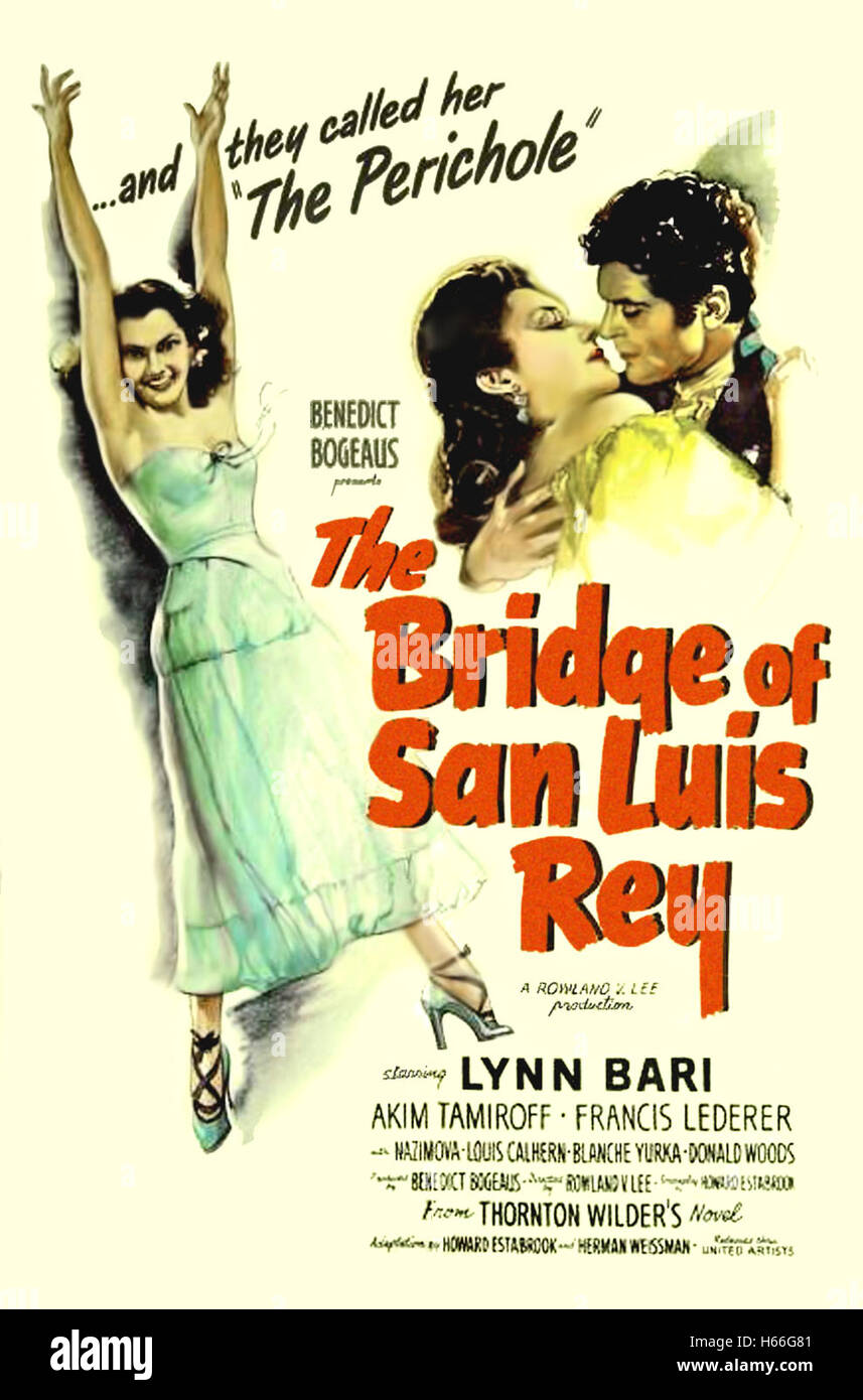 Brücke von San Luis Rey, (1944) - Film-Poster- Stockfoto