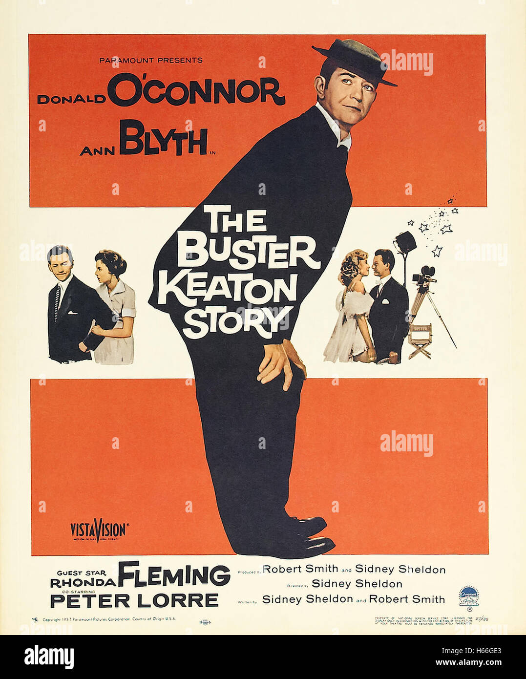 Buster Keaton Story - Filmposter- Stockfoto
