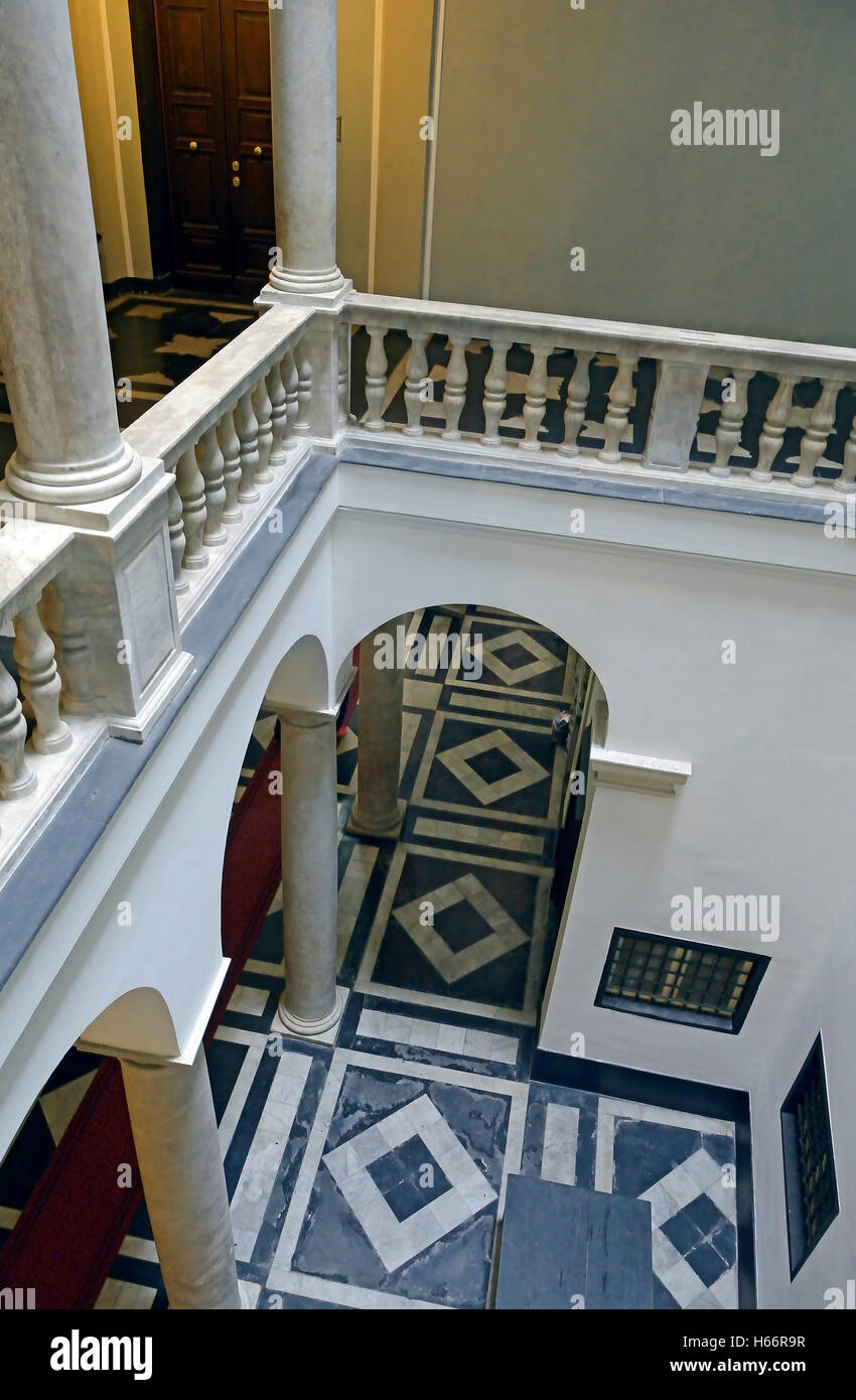 Palazzo Centurione Hof; Weltkulturerbe UNESCO Website Via Lomellini; Rolli Paläste; Genua; Ligurien; Italien, Europa Stockfoto