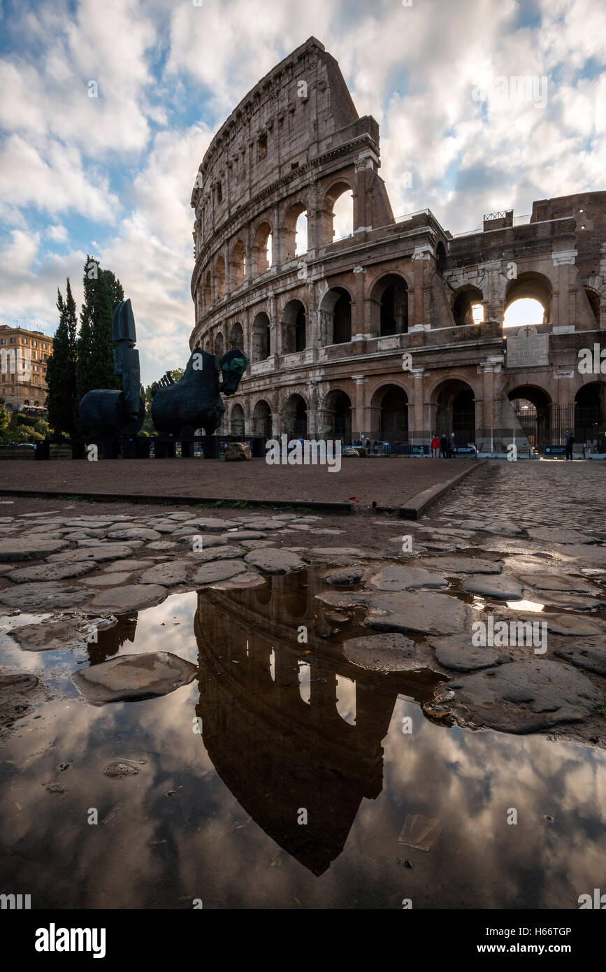 Kolosseum oder Kolosseum, Rom, Latium, Italien Stockfoto