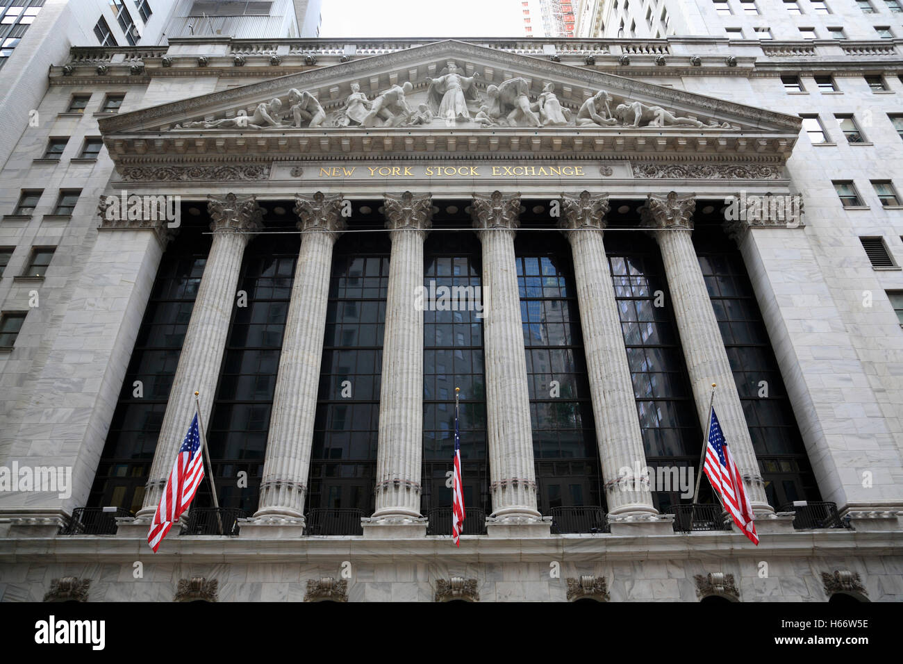 New York Stock Exchange, Wall Street, Manhattan, New York, USA Stockfoto