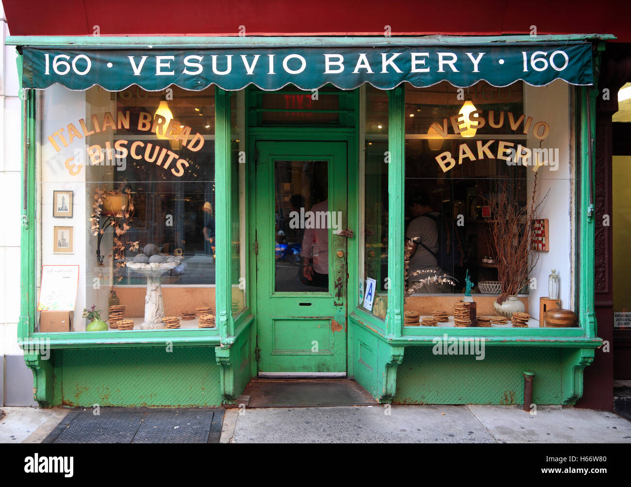 VESUVIO Bäckerei aus dem Jahre 1920, 160 Prince Street, wenig Italien, New York, USA Stockfoto