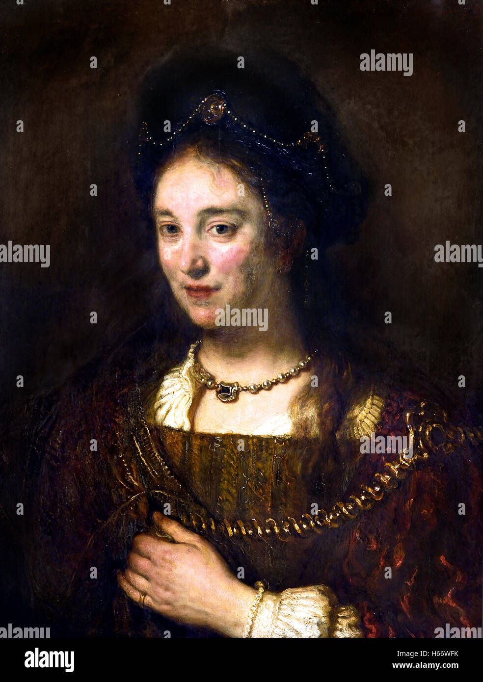 Saskia van Uylenburgh (1612-1642), Frau des Malers 1643 Rembrandt Harmenszoon van Rijn1606 – 1669 Niederlande Niederlande Stockfoto